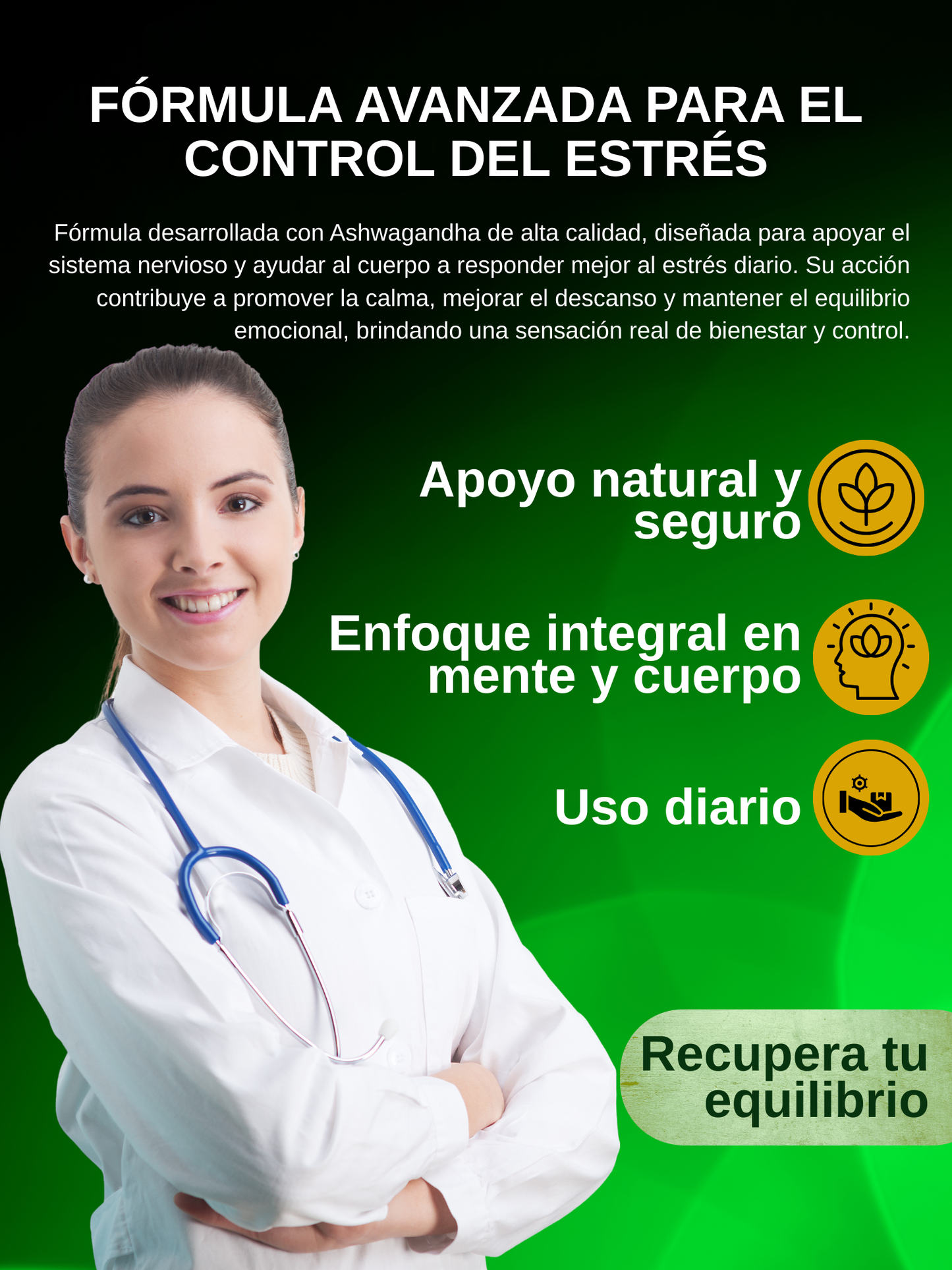 ASHWAGANDHA- ELIMINA ÉSTRES