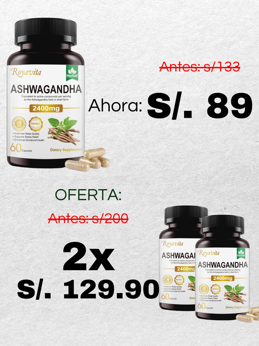 ASHWAGANDHA- ELIMINA ÉSTRES